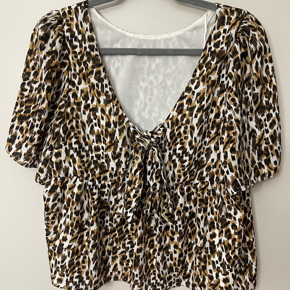 Banana Republic Animal Print Top - Picture 6 of 6